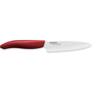 Coltello Frutta E Verdura Kyocera 110 Bianco Manico Rosso